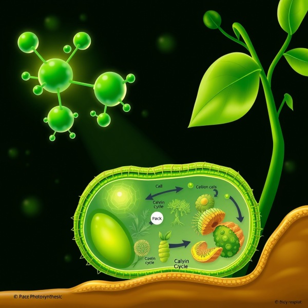 光合成の力で地球を支える:クロロフィルとカルビン回路が織りなす生命のサイクル