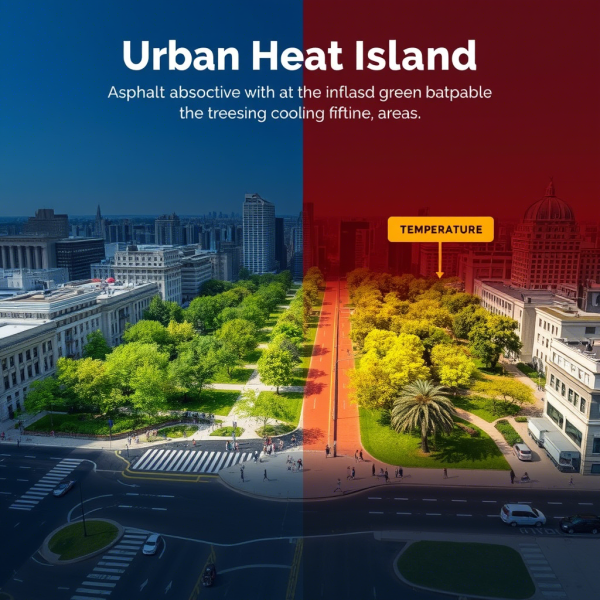 都市を冷やす未来設計 ヒートアイランド現象とアスファルト熱吸収へのグリーンインフラの挑戦