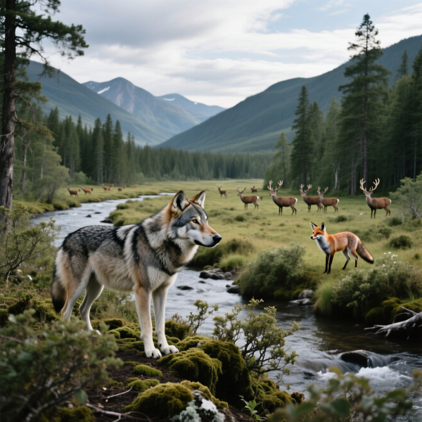 オオカミがいなくなると森が泣く キーストーン種とトロフィックカスケードが紡ぐ生態系の真実