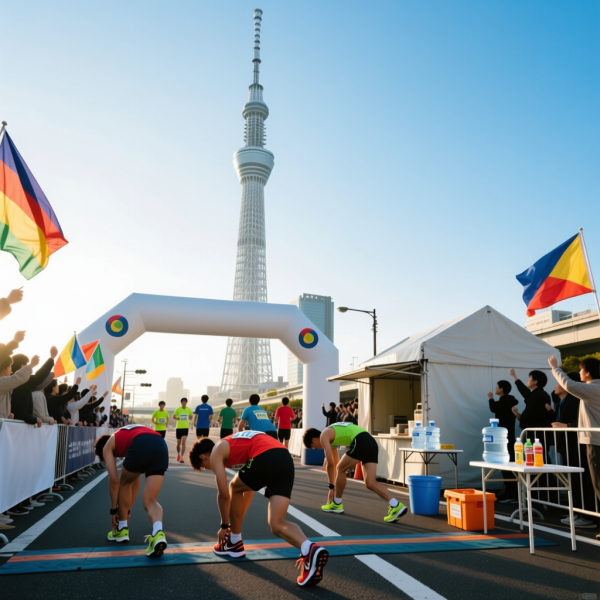 マラソンを特別にするスカイツリースタートとエイドステーションの絶妙なハーモニー