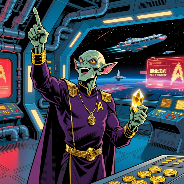 スタートレック:ディープ・スペース・ナイン シーズン2 第7話 Rules of Acquisition フェレンギ星人の掟