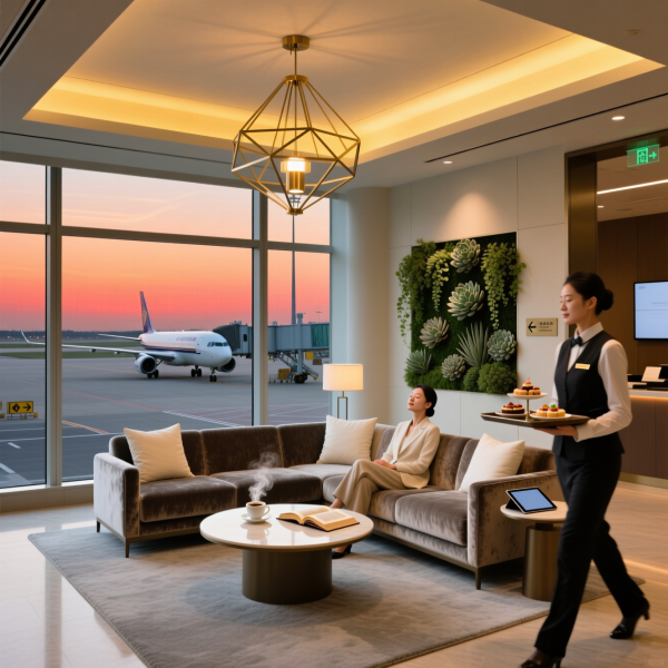 快適な空港ラウンジでプロプリオセプションエンハンスメントがもたらす心地よさの秘密を身体で感じる旅の新常識