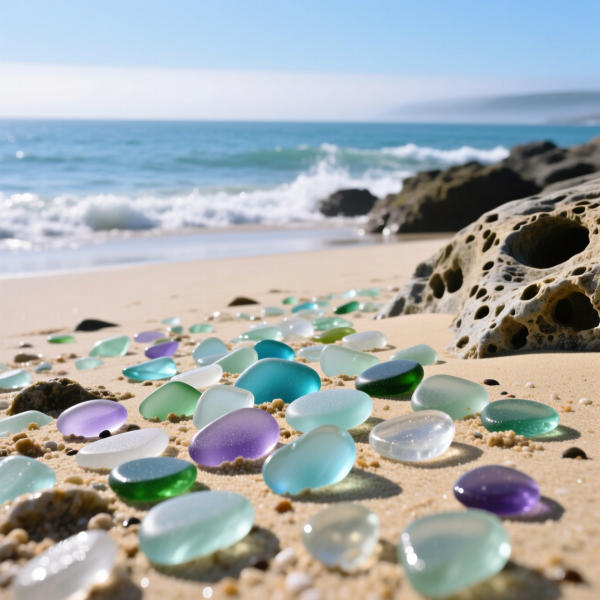 ビーチで見つけるシーグラスはガラス風化作用が生んだ自然のアート