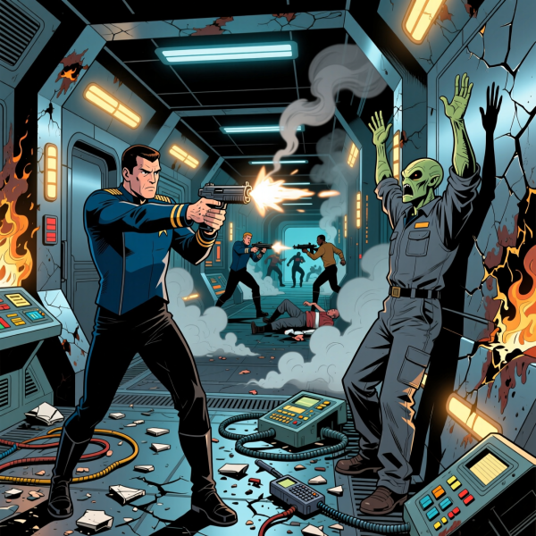 スタートレックディープ・スペース・ナイン シーズン3 第12話 Past Tense, Part II 2024年暴動の夜(後編)