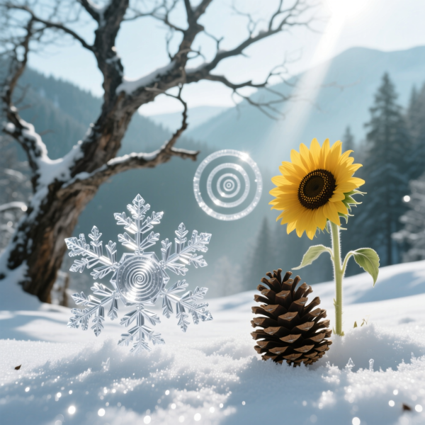 冬の静けさに隠れた自然のリズム フラクタル黄金比フィボナッチ数列が織りなす不思議