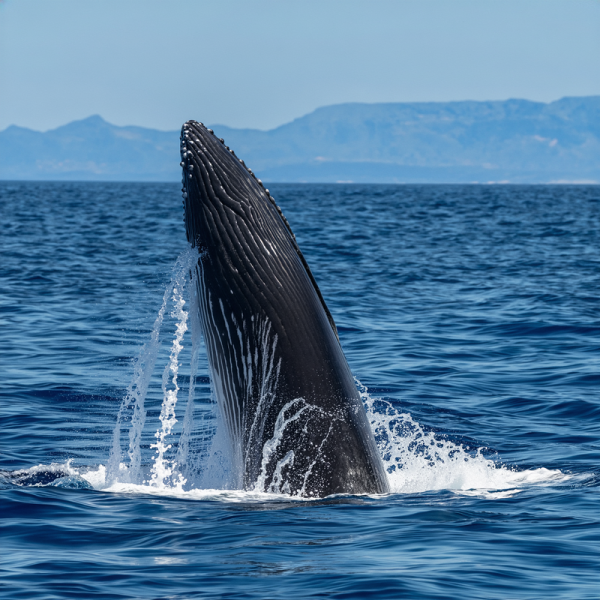 観光地の海でクジラと出会う感動のホエールウォッチング